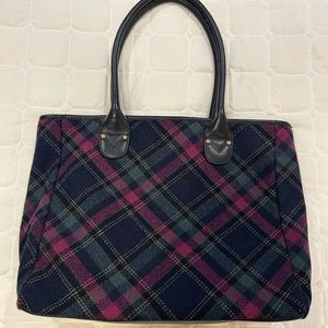 Talbots plaid purse.